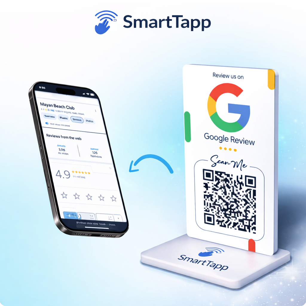 Google Review Premium Smart NFC Standee
